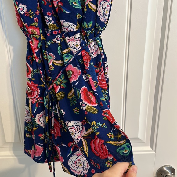 Blue Rain Floral Romper - Picture 6 of 13